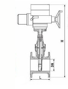 Z945X電動軟密封閘閥結構圖